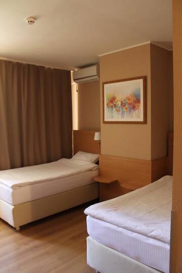 Фото номера Двухместный номер с 2 отдельными кроватями Отель Alpen Hotel г. Святогорск 2